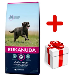 EUKANUBA Adult Large Breed Chicken 15kg +DOG TIPP