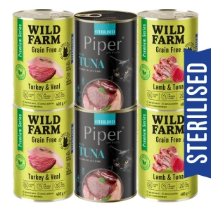 WILD FARM Premium Grain Free Turkey and Veal 400g - teraviljavaba toit steriliseeritud kassidele