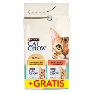 PURINA Cat Chow Hairball Chicken Rich Food 1.5kg + 2 kotikest TASUTA