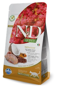 Farmina N&D Quinoa kassikarja SKIN & COAT QUAIL 300g