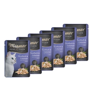 Miamor Feine Filets - märja kassitoidu tuunikala kalmaariga želees 100g