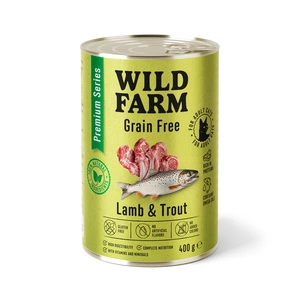 WILD FARM Premium Grain Free Lambaliha ja forell 400g - teraviljavaba kassitoit