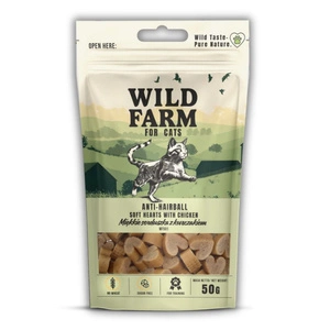 WILD FARM karvapallivastane pehme kanasüda 50g kasside maiuspala