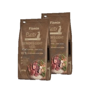 FITMIN Purity Senior Hirve, lambaliha ja riis Light 12kg