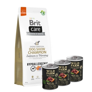 BRIT CARE Dog Hypoallergeenne koertenäitus Champion Salmon & Hering 12kg