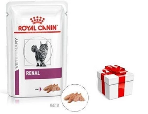 ROYAL CANIN Cat Renal 12x85g (pasta) + STAIGMENA KATEI