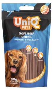 UNIQ PETS koerte maiuspalad 80g veiseliha pulgad