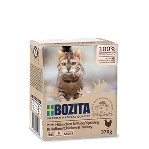 BOZITA Cat Kana ja kalkuni kastmes 370g