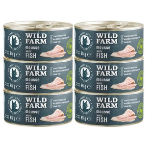 WILD FARM Mousse White Fish 85g - teraviljavaba mousse kassidele