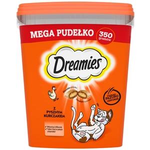 DREAMIES Mega Box 350 g - lisatoit täiskasvanud kassidele, maitsva kanaga