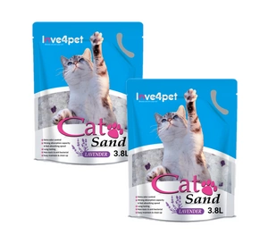 Silikoonist kassipesu Sand lavendel 3,8 l