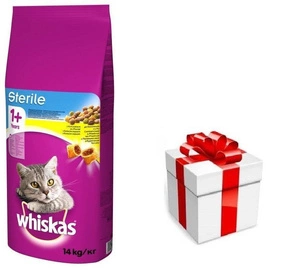 WHISKAS Sterile 14kg - kuivtoit kassidele pärast steriliseerimist, kanaga