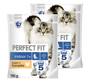 PERFECT FIT (Indoor 1+) 750g kanarikas kuivtoit siseruumides elavatele kassidele