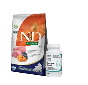 Farmina N&D Pumpkin Grain Free canine LAMB & BLUEBERRY PUPPY MEDIUM & MAXI 12kg