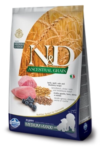 Farmina N&D Ancestral Grain canine LAMB & BLUEBERRY PUPPY MEDIUM & MAXI 12 kg