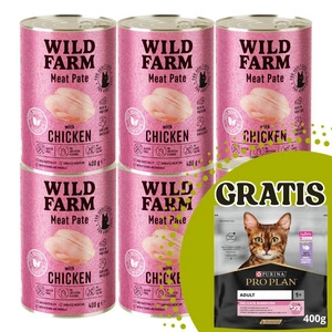 WILD FARM Pasteet kanaga 400g - gluteenivaba kassitoit