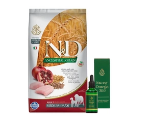 Farmina N&D Ancestral Grain canine CHICKEN & POMEGRANATE ADULT MEDIUM&MAXI 12kg