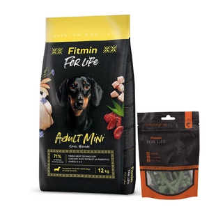 FITMIN For Life Adult Large Breeds 12kg + FITMIN Hambaravi koertele merevetikaga 70g