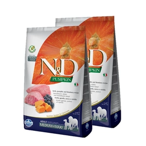 Farmina N&D Pumpkin Grain Free canine LAMB & BLUEBERRY ADULT MEDIUM & MAXI 12kg