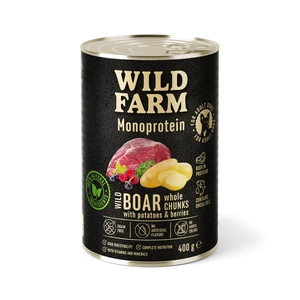 WILD FARM Monoprotein Wild Boar 400g hüpoallergeenne koeratoit