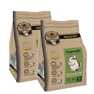 KORONA NATURY Natural-Vit toit tšintšiljadele 750g