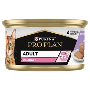 PRO PLAN Adult Delicate Wet cat food mousse with kalkuniga 85g
