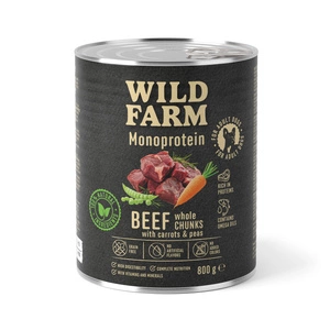 WILD FARM Monoprotein Beef 800g hüpoallergeenne koeratoit