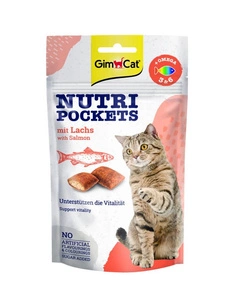 GIMCAT NUTRI POCKETS lõhe suupiste Omega 3&amp;6-ga 60g