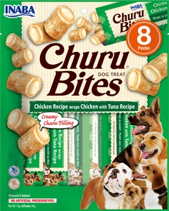 INABA Churu Bites koertele kana ja tuunikala maitsega 8x12g