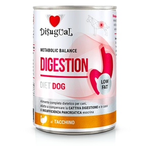 Disugual Veterinaarne märja koeratoit DIGESTION kalkun (täiskasvanud) 400g