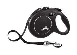 FLEXI New Classic Leash Black S 5 m kuni 15 kg - rakmed