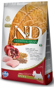 Farmina N&D Ancestral Grain canine CHICKEN & POMEGRANATE ADULT MINI 7kg