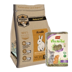 KORONA NATURY Natural-Vit küülikutoit 750g