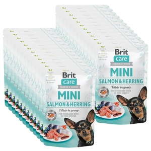 Brit Care Mini lõhe- ja heeringafilee kastmes 85g