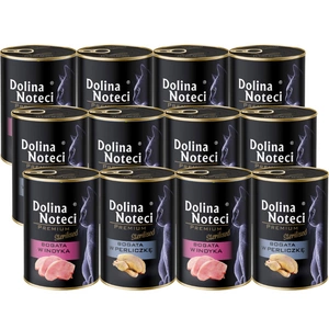 DOLINA NOTECI Premium steriliseeritud kassidele, mis sisaldab rohkesti pärlkanti 400g