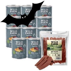 WILD FARM Superfood Beef (veiseliha kõrvitsaga, kartuli ja peterselliga) 800g teraviljavaba koeratoit