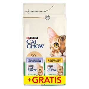 PURINA Cat Chow Steriliseeritud kana rikkalik toit 1.5kg + 2 kotikest TASUTA