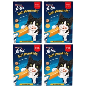 Felix Deli Moments Kreemjad suupisted kassidele kanaga 4x10g