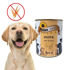 Prize Wet Dog Food Turkey 100% 850g