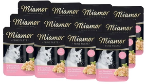 Miamor Feine Filets - märja kassitoidu tuunikala fileed krabiga 12x100g