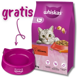 WHISKAS Adult 14kg - kuivtoit kassidele veiseliha ja köögiviljadega + TASUTA kassitoidu !!!