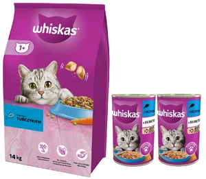 WHISKAS Adult 14kg - kuivtoit kassidele tuunikala ja köögiviljadega