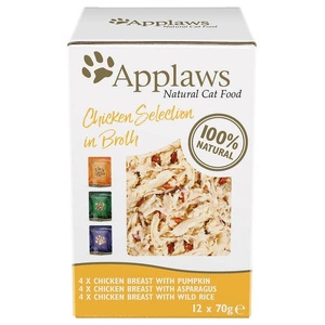 Applaws Cat Tin Multipack Chicken Collection in Broth 12x70g