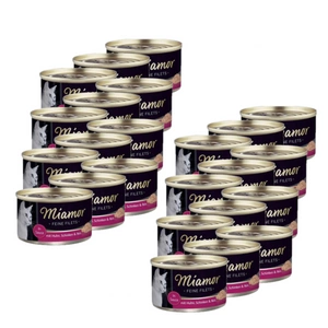 Miamor Feine Filets in jelly - märg kassitoit kana singi ja riisiga100g purk