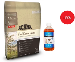 ACANA Free-Run Duck 11,4kg + LAB V lõheõli koertele ja kassidele 500ml
