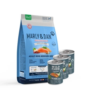 Marly & Dan Adult Dog Medium Breed Fresh Salmon Holistic & Hypoallergenic 12kg kuivtoit 12kg