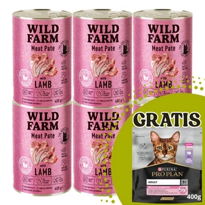 WILD FARM Pate lambalihaga 400g - gluteenivaba kassitoit