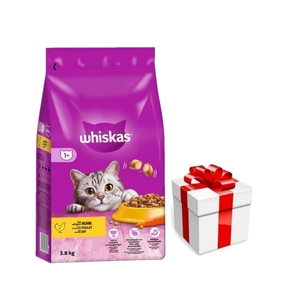 WHISKAS Adult 3,8 kg - kuivtoit täiskasvanud kassidele, maitsva kanaga