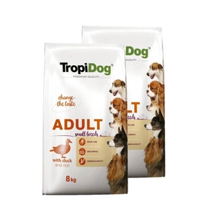 TROPIDOG Premium Adult Small Breeds pardiga ja riisiga 8kg