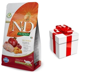 Farmina N&D Kõrvitsaga kassikari KURAT, KURATIIN JA POMEGRANAAT NEUTERED RECIPE 1.5kg